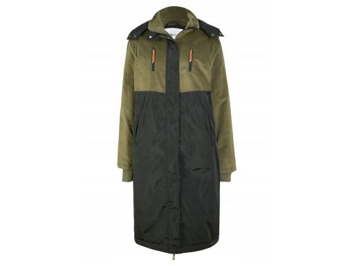 B.P.C długa parka w prostym fasonie z różnych materiałów 44.