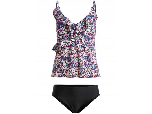 B.P.C tankini w kolorowe kwiatuszki z falbanką r.48