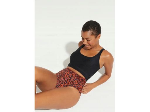 B.P.C kostium kąpielowy monokini czarna prążkowa góra ^44