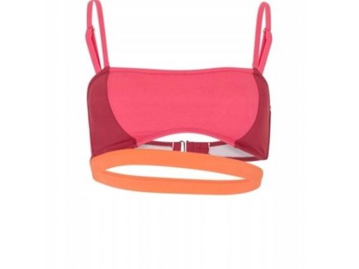 B.P.C biustonosz bikini różowo-pomarańczowy bandeau r.36