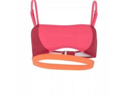 B.P.C biustonosz bikini różowo-pomarańczowy bandeau r.36