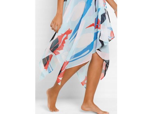 B.P.C sukienka z nadrukiem asymetryczna plażowa 40.