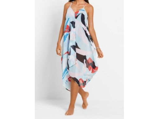 B.P.C sukienka z nadrukiem asymetryczna plażowa 40.