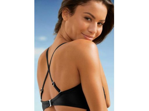 B.P.C kostium czarny z rozcięciami, kokardkami 40.