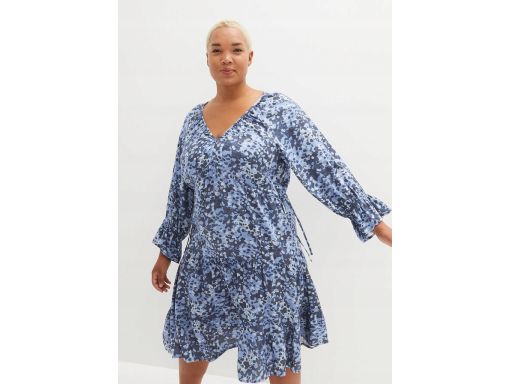 B.P.C sukienka indygo niebieska moro r.38