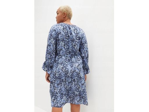 B.P.C sukienka indygo niebieska moro r.38