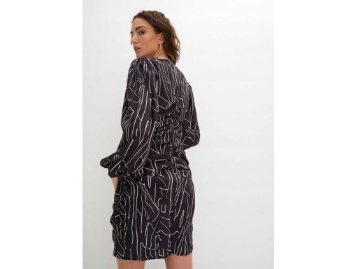 B.P.C sukienka ołówkowa marszczona z szerokimi rękawami ^40