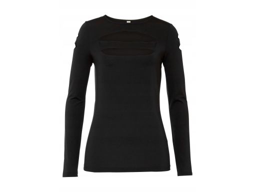 B.P.C bluzka czarna sexy z wycięciami r.36/38