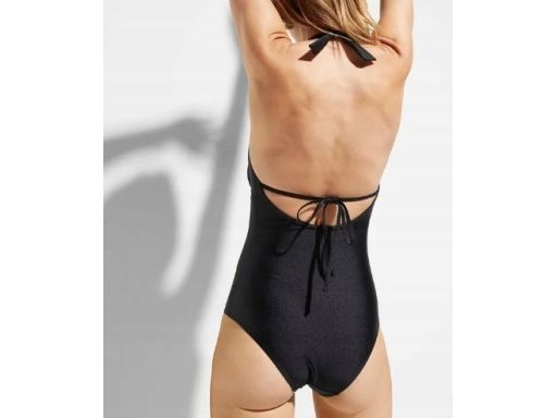 B.P.C czarny kostium kąpielowy z wiązaniem r.46