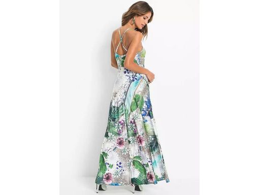 B.P.C sukienka długa we wzory z cekinami r.36/38