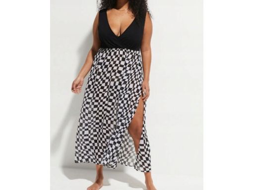 B.P.C sukienka plażowa szachownica ^40/42