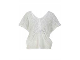 B.P.C plażowy top biały z koronki 44/46.