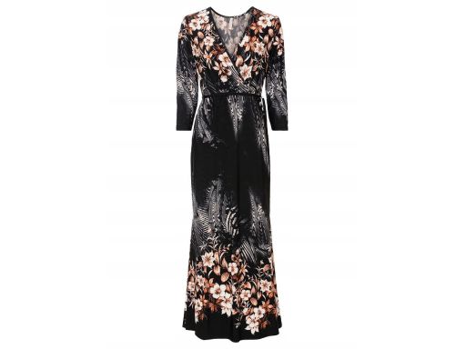 B.P.C sukienka długa nadruk modna r.36/38