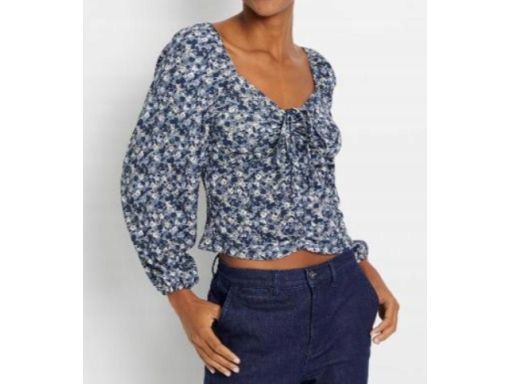B.P.C bluzka w kwiatki marszczona 52/54.