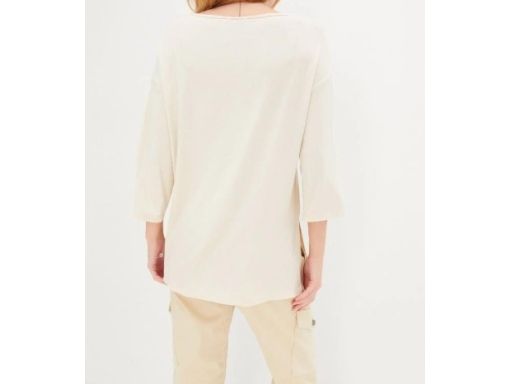 B.P.C dłuższa bluzka wiskozowa beżowa ^48/50