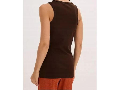 B.P.C top czekoladowy ze złotym zdobieniem na ramiączku r.44/46