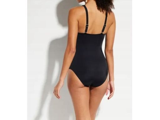 B.P.C. kostium kąpielowy modelujący czarny z siateczką 38.