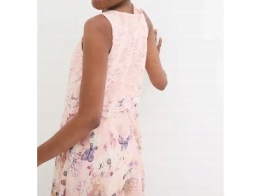 B.P.C sukienka 2w1 asymetryczna z koroną w motyle 40.