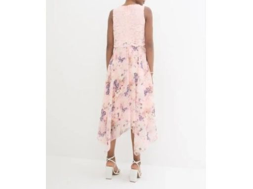 B.P.C sukienka 2w1 asymetryczna z koroną w motyle 40.