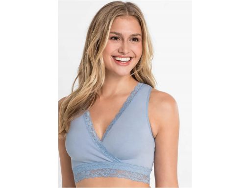 B.P.C biustonosz do karmienia z koronką indigo 36/38.