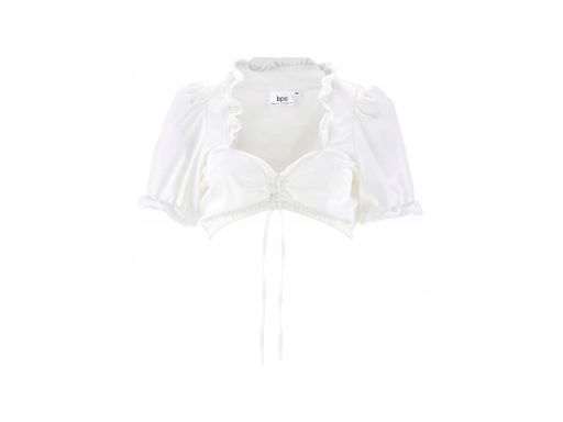 B.P.C damska bluzka krótka ludowa śmietankowa 52.