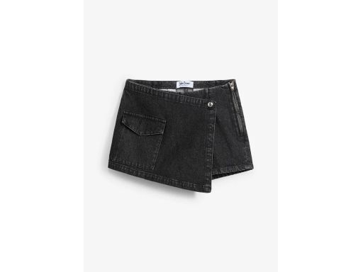 B.P.C spódnico-spodenki jeansowe czarne 42.
