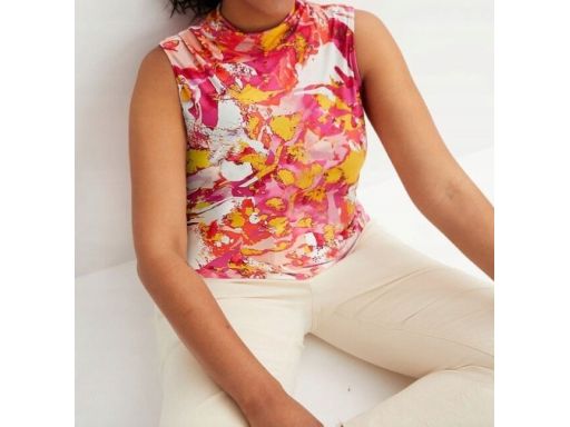 B.P.C bluzka kolorowa lejąca 40/42.