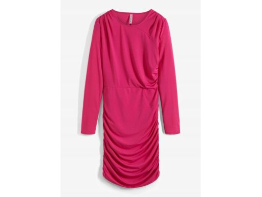 B.P.C sukienka różowa marszczona r.40/42