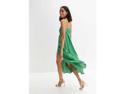 B.P.C sukienka zielona midi letnia r.48