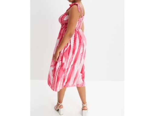B.P.C sukienka midi z nadrukiem letnia 46.