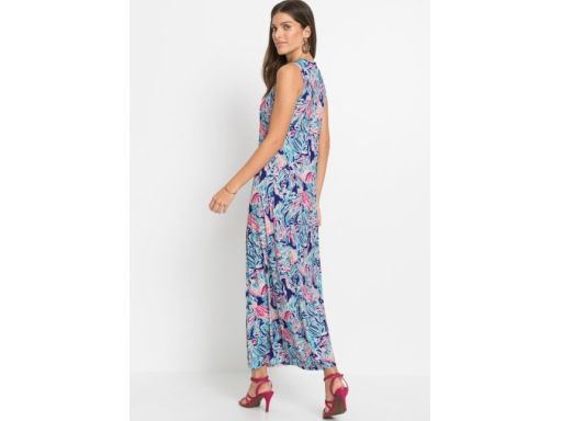 B.P.C wzorzysta sukienka maxi zamek ^40/42