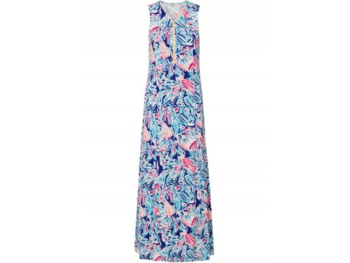 B.P.C wzorzysta sukienka maxi zamek ^40/42