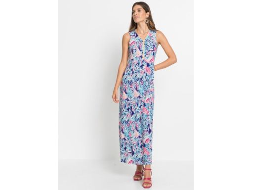 B.P.C wzorzysta sukienka maxi zamek ^40/42