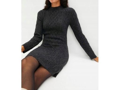 B.P.C sukienka ołówkowa dzianinowa szara r.36/38