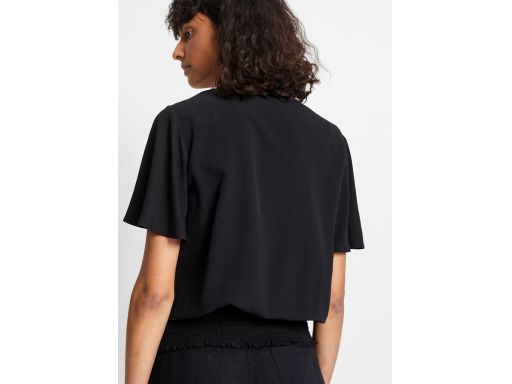 B.P.C bluzka czarna z elastyczną gumą na dole ^34