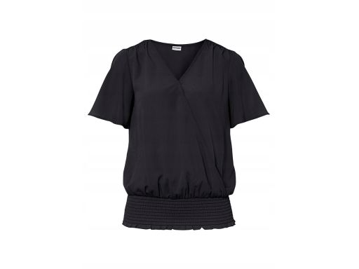 B.P.C bluzka czarna z elastyczną gumą na dole ^34