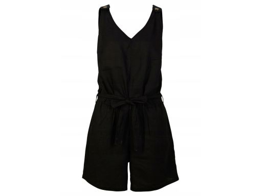 B.P.C kombinezon lniany czarny krótki ^42