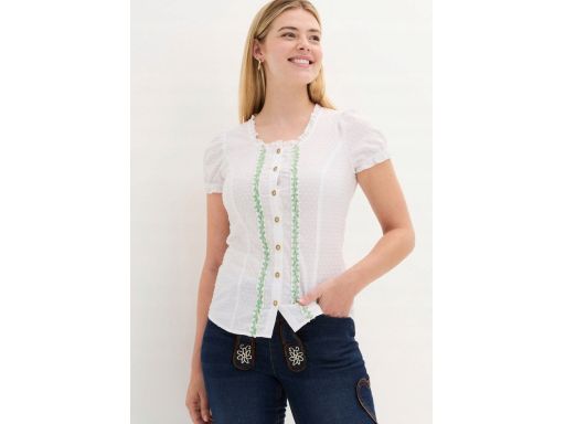 B.P.C bluzka w stylu ludowym biała ^46