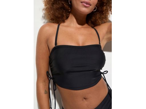 B.P.C bikini czarne z marszczeniem na bokach 42.