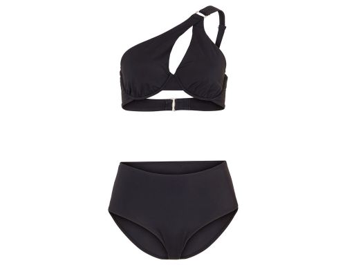 B.P.C czarne bikini asymetryczne na fiszbinach ^48 (95D)