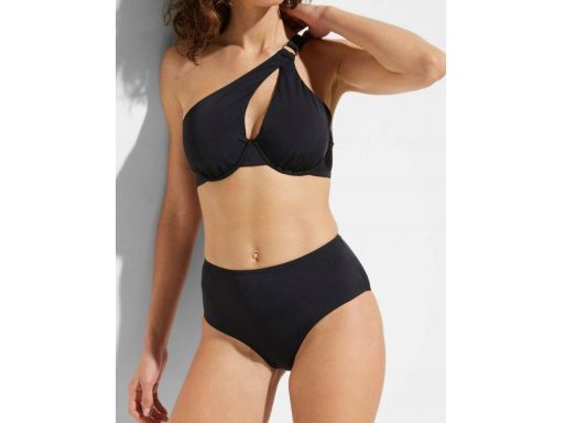 B.P.C czarne bikini asymetryczne na fiszbinach ^48 (95D)
