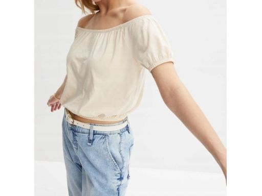 B.P.C krótka bluzka beżowa r.36/38