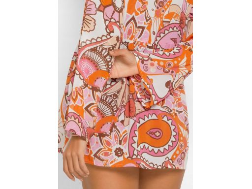 B.P.C szyfonowa tunika plażowa we wzory ^38