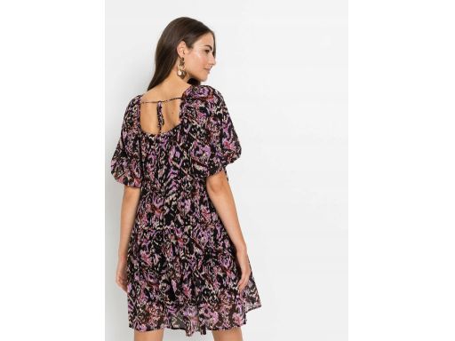 B.P.C sukienka wzorzysta z falbaną 42.