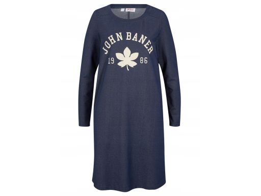 B.P.C sukienka dresowa granatowa nadruk 36/38.