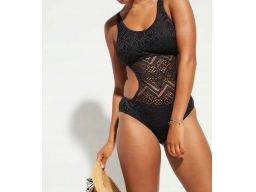B.P.C kostium kąpielowy monokini czarny ażurowy r.38
