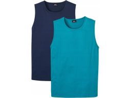 B.P.C topy męskie 2-pak koszula bez rękawów ^44/46, S