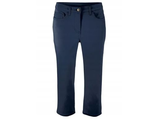 B.P.C spodnie jeansy 3/4 granatowe ze stretchem r.42