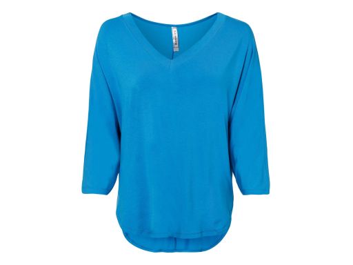 B.P.C niebieska bluzka z wiskozy w serek 48/50.