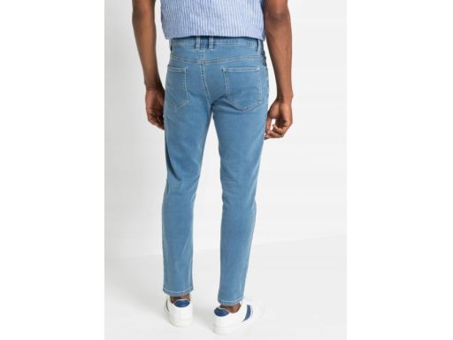 AF3044 męskie jeansy jasne dziury r.44